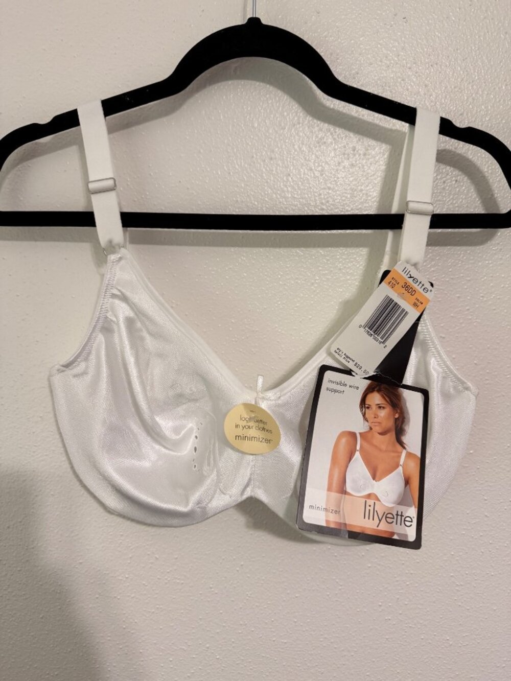 NWT Lilyette Bra Minimizer Invisible Wire Support Womans 36DD